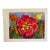 Vintage Arnold Grossman Original Monoprint – Vibrant Arts & Crafts Botanical Flower Art For Sale