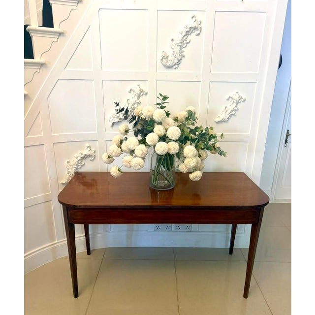 Antique Georgian Mahogany Inlaid Console Tables, 1800, Set of 2 For Sale - Image 11 of 18
