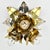 Mid-Century Modern Vintage Mid Century Modern Maison Jansen Style Flush Mount | Gold Silver Brass Aluminium Flower Ceiling Light Fixture Lamp | Bagues Banci Italian For Sale - Image 3 of 10
