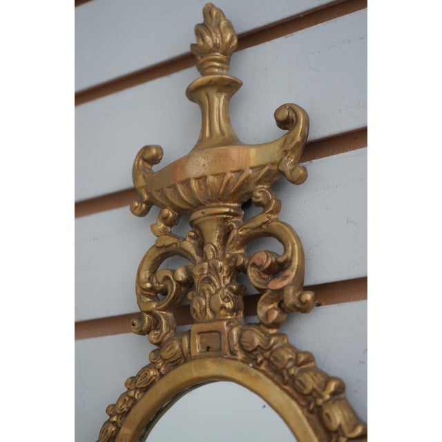 Pair of Maitland Smith Neoclassical Brass Candelabra Sconces For Sale In Philadelphia - Image 6 of 10