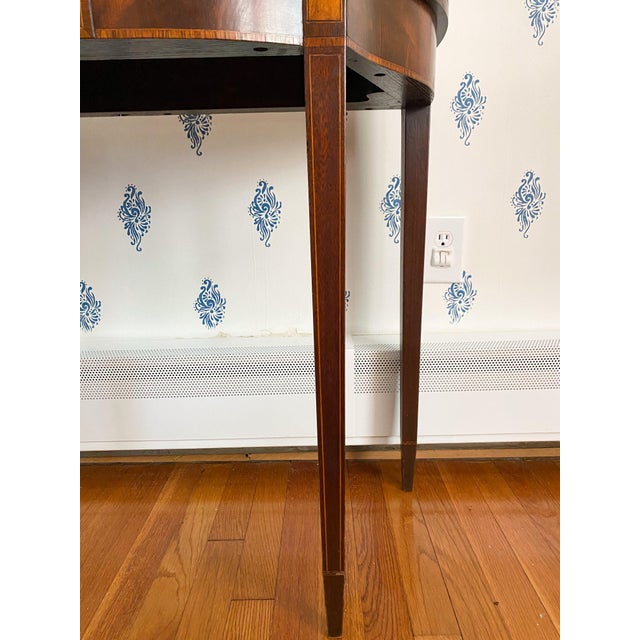 Antique Early 1900s American Neoclassical Revival Mahogany Game Table With Inlay For Sale In Richmond - Image 6 of 18