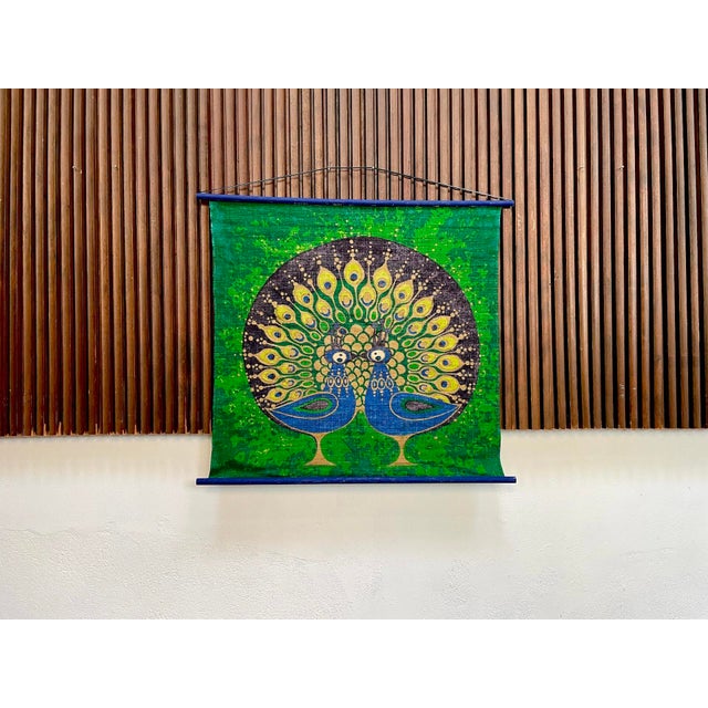 Danish Graphic Art Wall Hanging in Jute by Hans-Jürgen Schöbel for Södahl Design, 1960s For Sale - Image 10 of 15