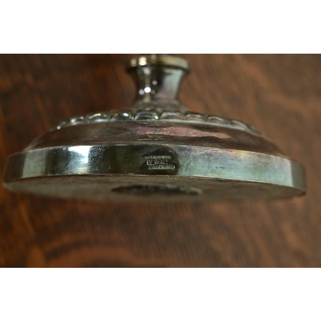 Tiffany & Co. Style Antique Victorian Silverplate Three-Light Candelabra For Sale - Image 13 of 16