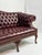 1970s English Camelback Tufted Burgundy Leather Chesterfield Sofa For Sale In New York - Image 6 of 8