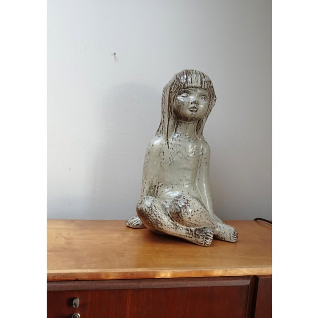 Large Mid-Century Belgian Ceramic Figurine from Emiel Laksakris, 1960s For Sale - Image 13 of 15