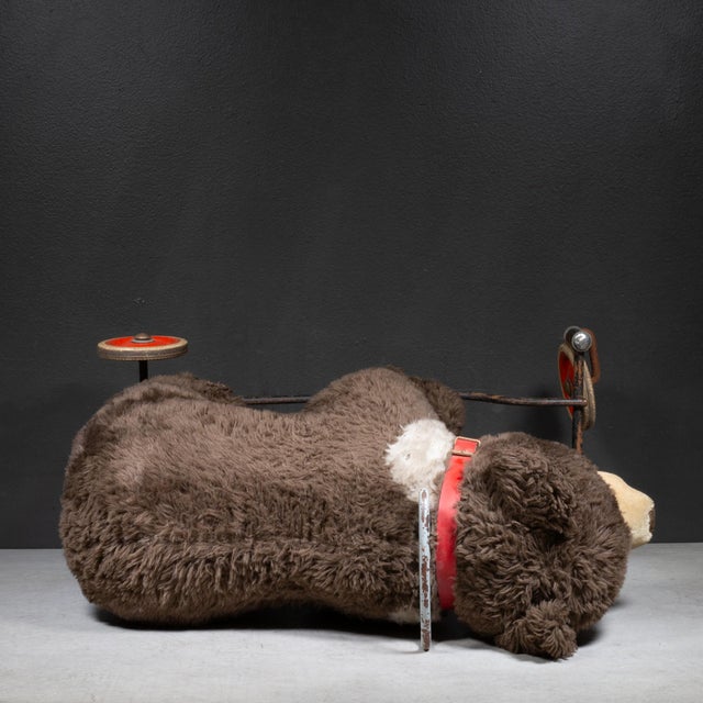 Metal Vintage Steiff Mohair Riding Bear Toy-Germany For Sale - Image 7 of 10