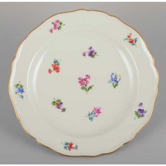 Vintage German Porcelain Plates from Meissen, 1920s, Set of 4 For Sale - Image 4 of 9