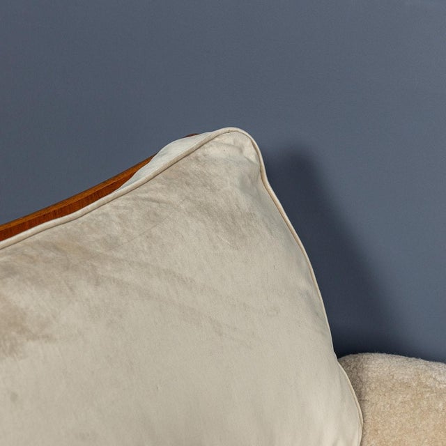 Vintage Cream Velvet Tulip Seating Suite by K.M. Wilkins for G Plan, 1970s, Set of 3 For Sale - Image 3 of 18