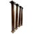 Set of four beautiful deep rosewood antique columns with sandstone bases. Both base and top are 10" square. One column is...
