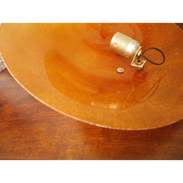 Asymmetrical Pendant Light with Orange Lampshade, 1970s For Sale - Image 10 of 13