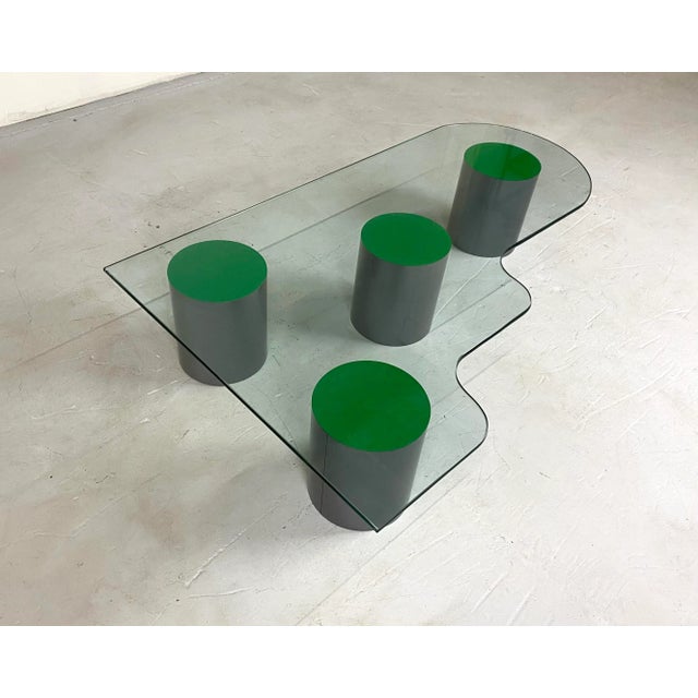 1980s Massimo Vignelli Style Italian Postmodern Coffee Table For Sale - Image 5 of 10