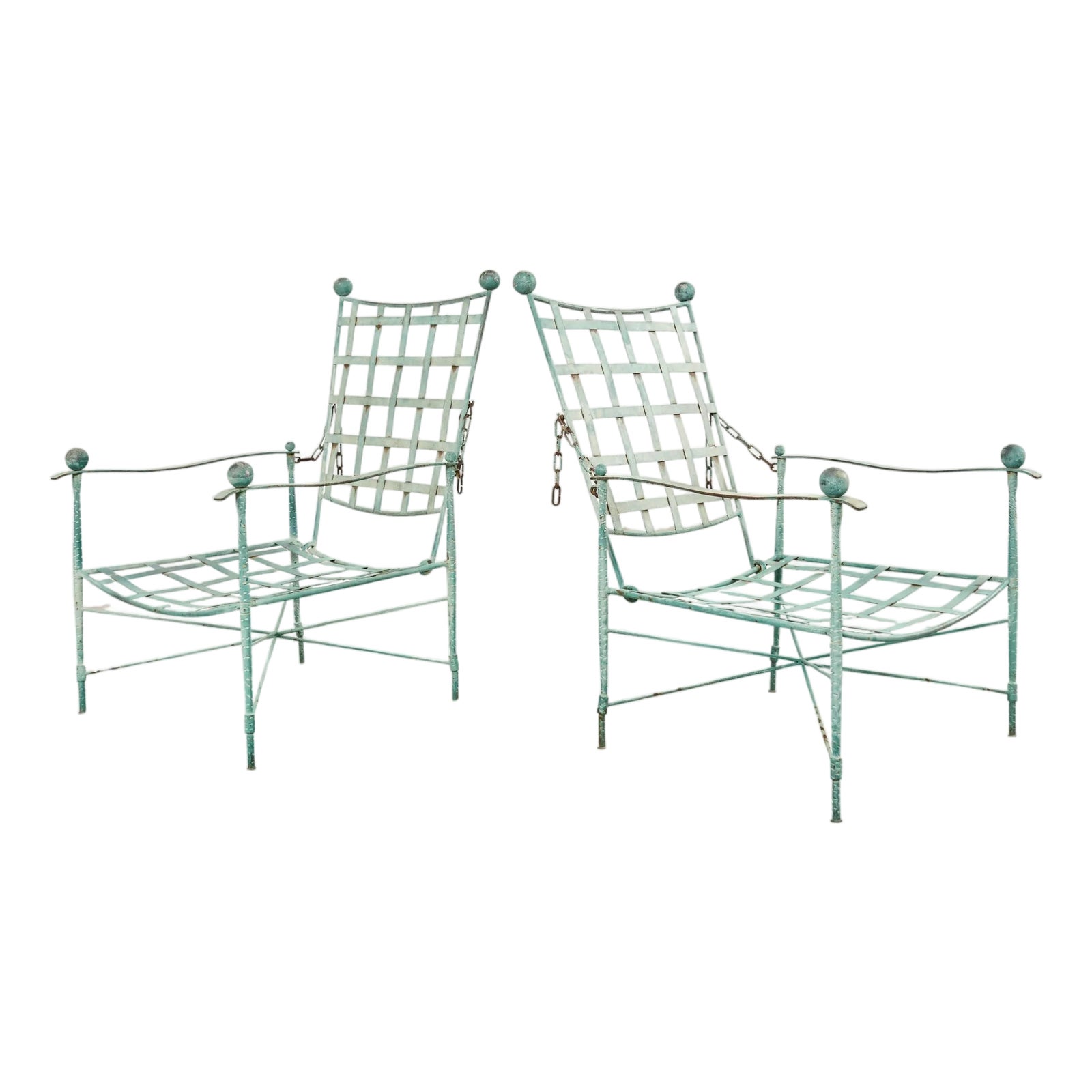 Pair of Mario Papperzini for Salterini Garden Lounge Chairs