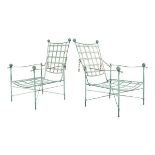 Pair of Mario Papperzini for Salterini Garden Lounge Chairs, Attributed For Sale