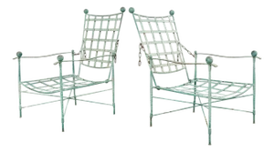 Pair of Mario Papperzini for Salterini Garden Lounge Chairs, Attributed
