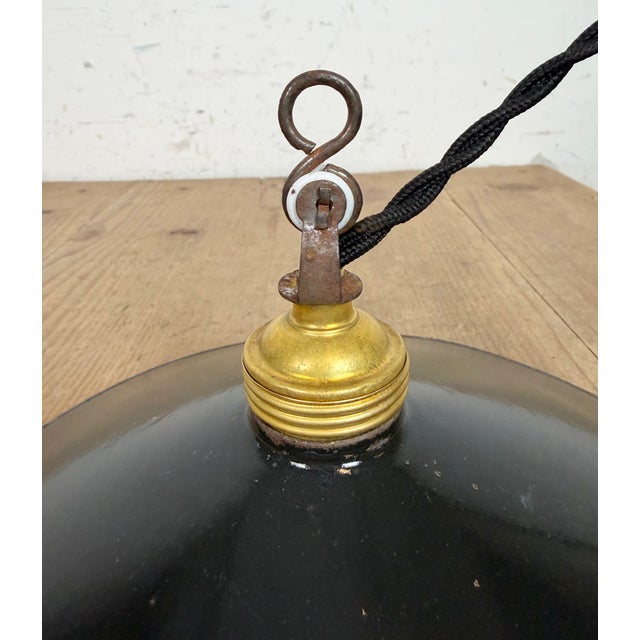 Industrial Black Enamel Light, 1930s For Sale - Image 11 of 18