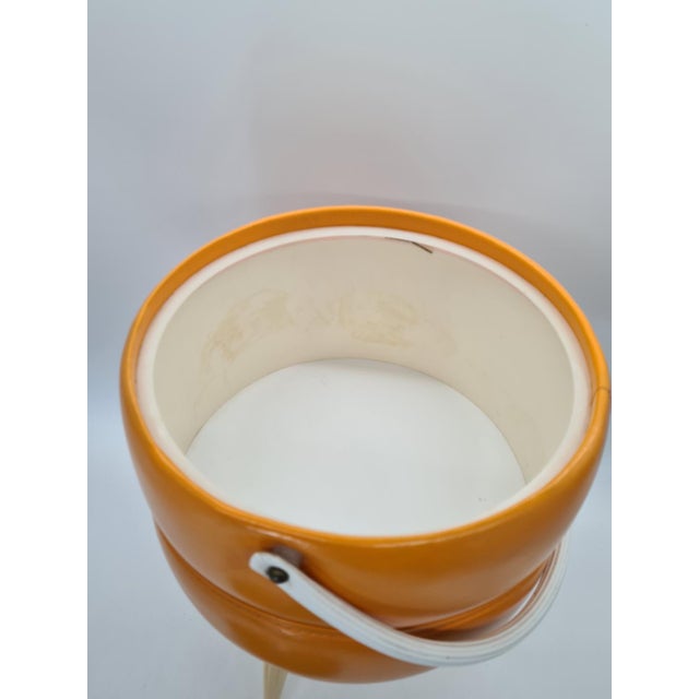 Plastic Mid-Century Modern Sewing Basket on Legs, 1970s For Sale - Image 7 of 10