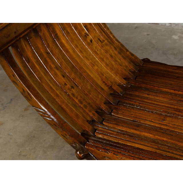 Italian Renaissance Style Walnut Savonarola Folding Chair circa 1900 For Sale - Image 9 of 12