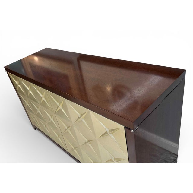 Contemporary Bolier & Co. Atelier Silver Leaf Sideboard For Sale - Image 13 of 14