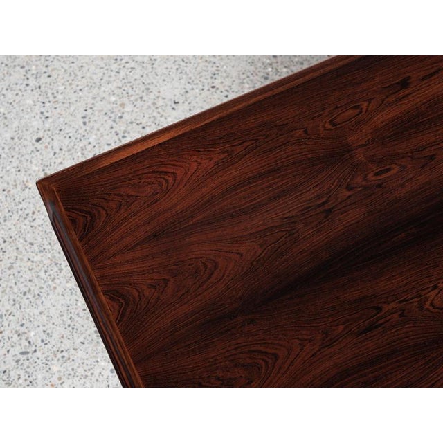 Brown Mid-Century Danish Desk in Rosewood attributed to Arne Vodder for Sibast, 1960s For Sale - Image 8 of 13