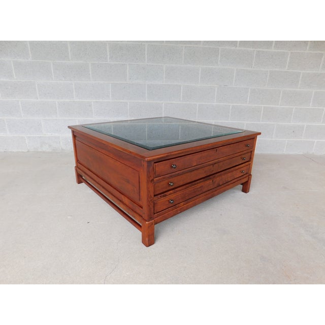 Lexington Bob Timberlake Showcase Cherry Cocktail Coffee Table 40" X 40" For Sale - Image 13 of 18