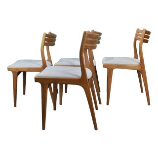 Danish Model U20 Chairs by Johannes Andersen for Uldum, 1960s, Set of 4 For Sale