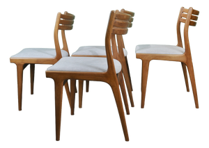 Danish Model U20 Chairs by Johannes Andersen for Uldum, 1960s, Set of 4