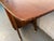 Sculpted Mid-Century Rolling Drop-Leaf Walnut Bar Cart For Sale - Image 16 of 17