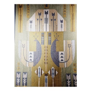 Handwoven Woollen Tapestry from Éva Németh, Hungary, 1970s For Sale