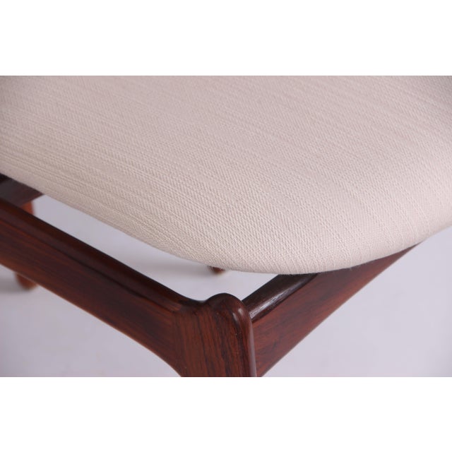 1970s Model OD49 Chairs in Rosewood and Wool Fabric by Erik Buch for Oddense Maskinsnedkeri, 1960s, Set of 6 For Sale - Image 5 of 9