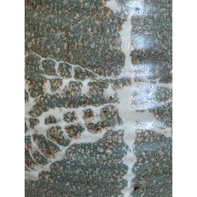 Pottery Pitcher With Dragonfly Glaze, Signed & Dated by Artist, Circa 1990s For Sale - Image 14 of 17