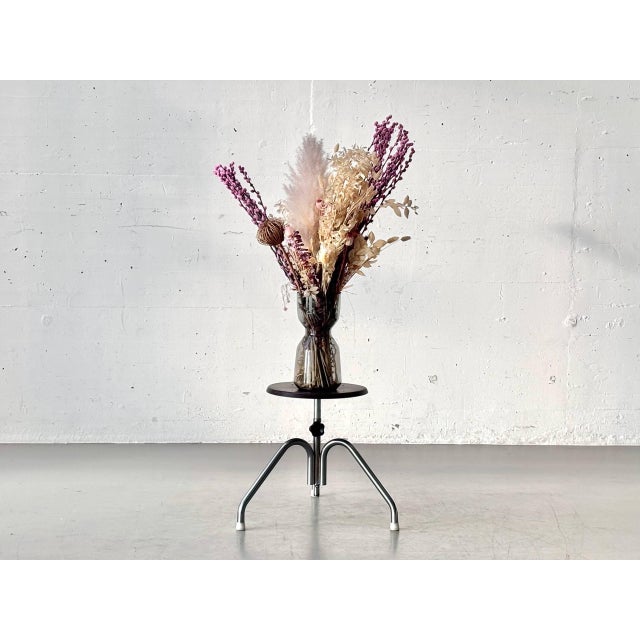 Brown Industrial Brown Height-Adjustable Stool, 1970s For Sale - Image 8 of 13