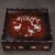 This is a highly functional and beautifully decorated vintage wooden tray, crafted from rosewood (huali wood) with a rich,...