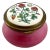 Staffordshire Enamel Old Hall Pink Clover Trinket Box For Sale