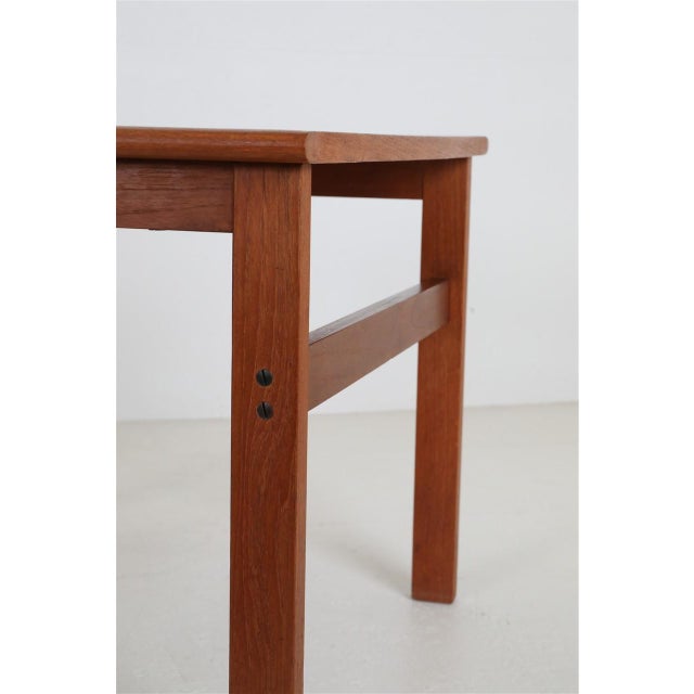 Niels Eilersen Mid-Century Modern Capella Teak Side Table by Illum Wikkelsø for Niels Eilersen, 1960s For Sale - Image 4 of 10