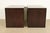 Barbara Barry for Baker Furniture Modern Oversized Dark Mahogany Nightstands, Newly Refinished For Sale - Image 12 of 15