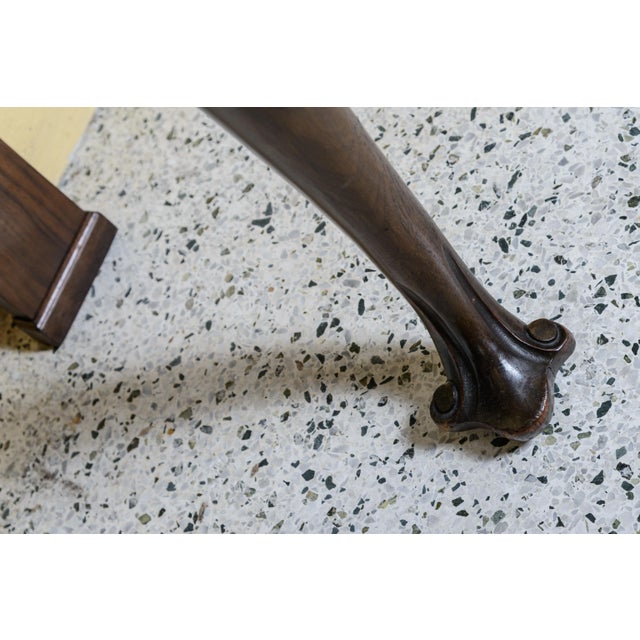 English/Irish Mahogany Consoles With Cabriole Legs - A Pair For Sale In West Palm - Image 6 of 8