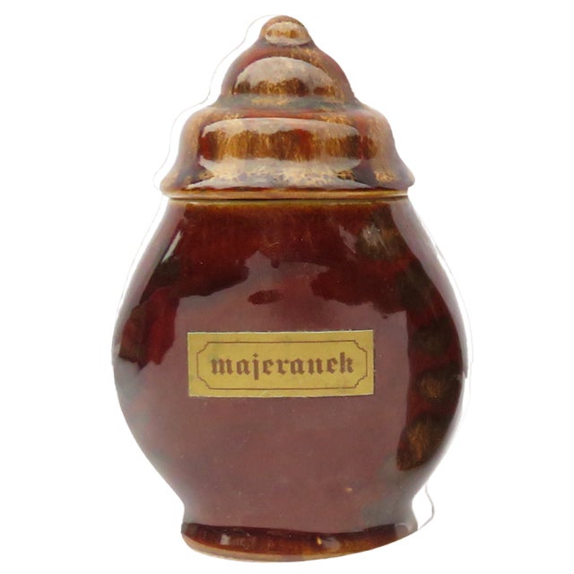 Mid 20th Century 1970s European Brown Glazed Spice Jars, S/4 For Sale - Image 5 of 6