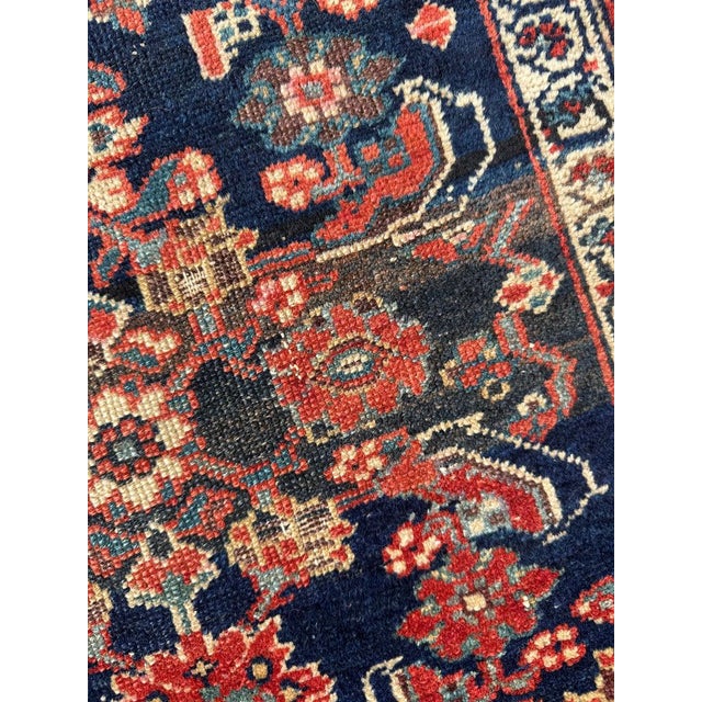 1930s 1930s Water Garden with Gorgeous Abrash Iconic Palette Rug 3.8 x 4.7 For Sale - Image 5 of 10