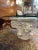 White 1990s Clear Coated White Plaster Corinthian Column Bevelled Glass Top Coffee Table For Sale - Image 8 of 13