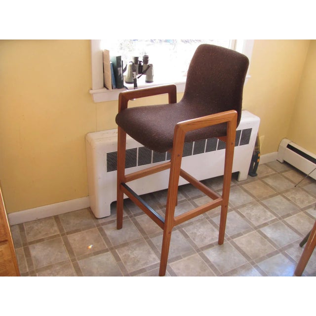 Teak Tall Stools by Tarm Stole for Og Mobelfabrik A/S - a Pair For Sale - Image 11 of 12