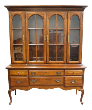 Mount Vernon Furniture Co. Solid Cherry Traditional Style 62" Buffet W. China Cabinet 100-560