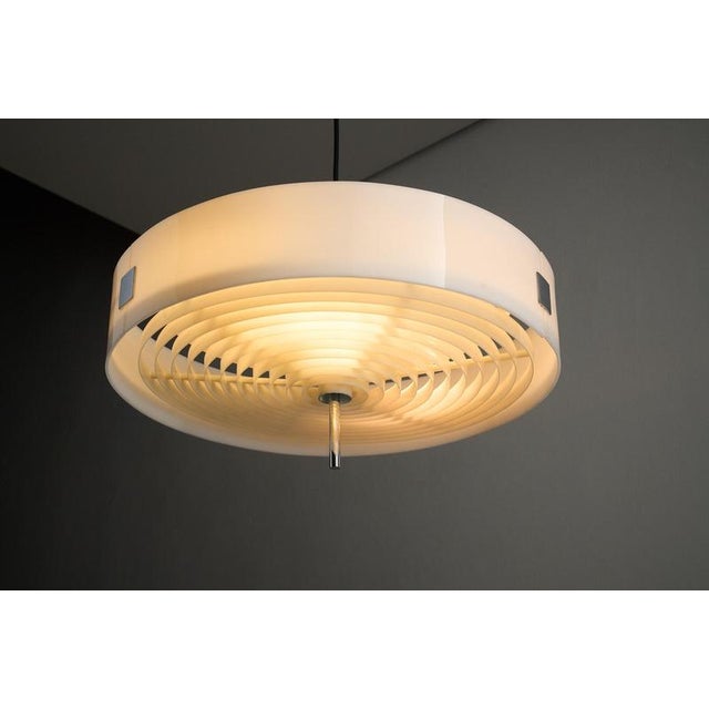 Black Large Acrylic Glass & Grid Pendant from Cosack, 1970s For Sale - Image 8 of 11