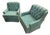 Pair of 1960s Mastercraft of Omaha "Classic Collection" Tufted Club Chairs For Sale