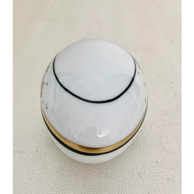 Herend Herend Gilt 175th Anniversary Small Egg Box - Rare, a Collector’s Piece! For Sale - Image 4 of 9