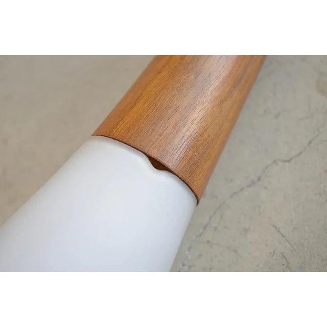 Scandinavian Opaline Glass Pendant Lamp, 1960s For Sale - Image 12 of 13