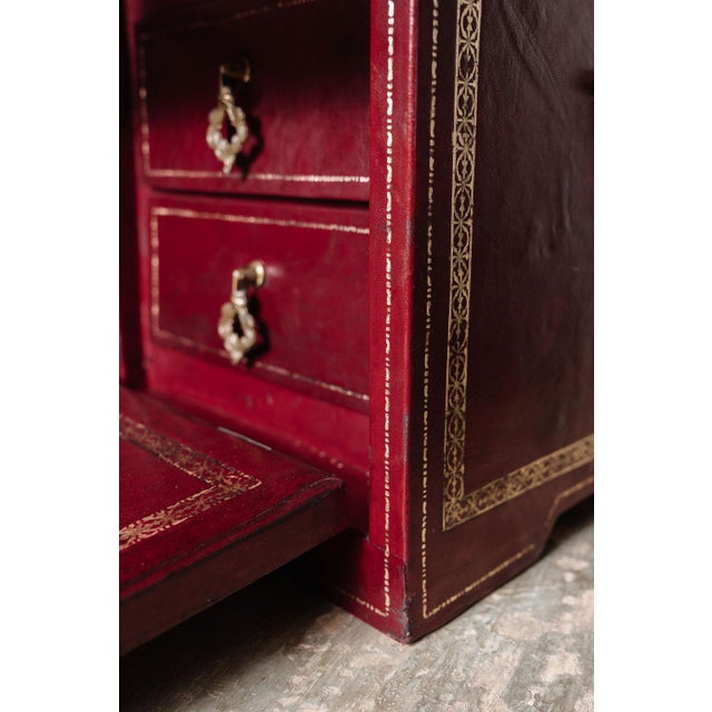 Antique French Leather Écritoire, Traveling Secretary For Sale - Image 15 of 16