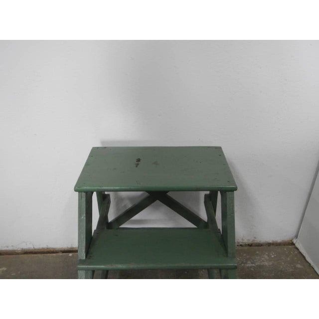Wood Fir Stool Ladder, 1960s For Sale - Image 7 of 10