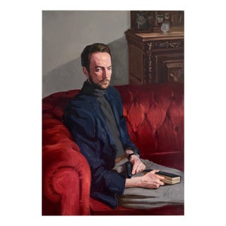 Male Portrait, 2021, Oil on Canvas For Sale