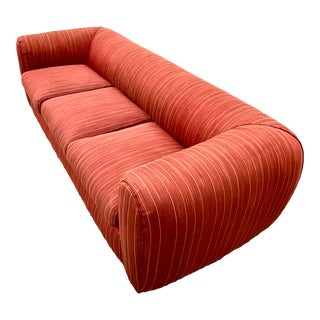 Vintage Postmodern Curved Frame Sofa and Chair Set For Sale