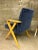 Navy Blue Rare Pair of Thonet Bentwood Armchairs From Howard Hughes’ Hollywood Film Studios – Fully Restored For Sale - Image 8 of 13